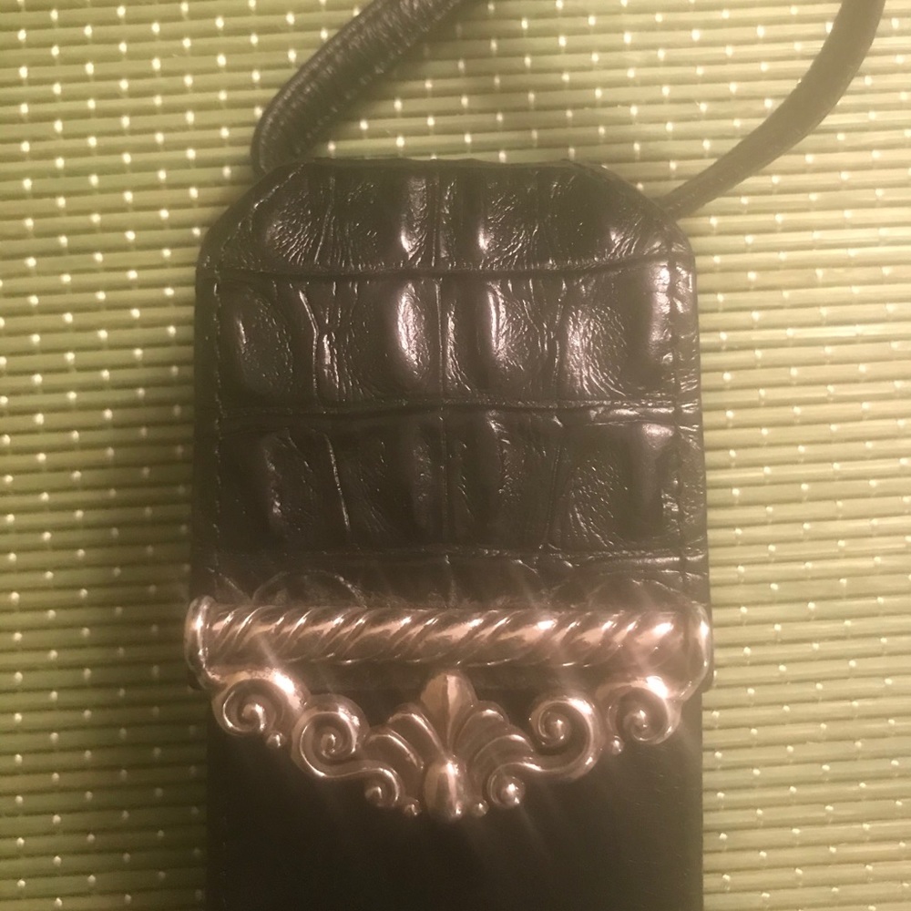 Brighton Croc Embossed Crossbody Cell Phone Holder